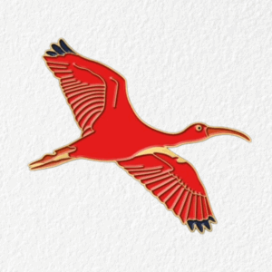 Scarlet Ibis Enamel Pin