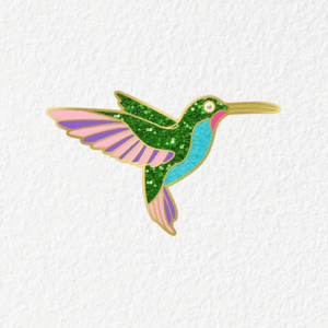 Hummingbird Enamel Pin